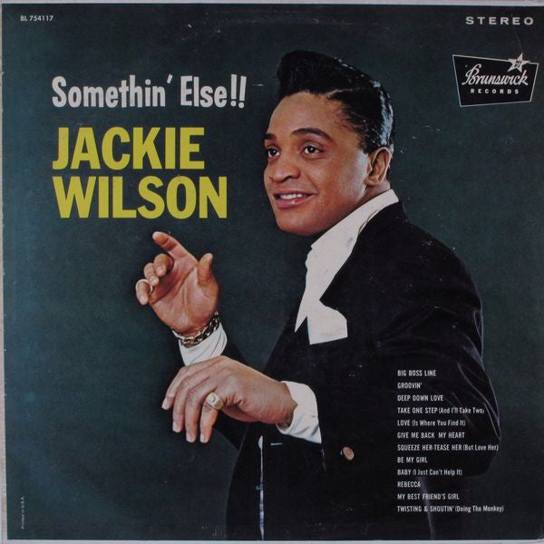 Jackie Wilson : Somethin' Else!! (LP, Album, Glo)