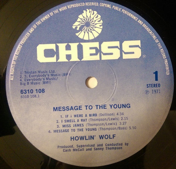 Howlin' Wolf : Message To The Young (LP)