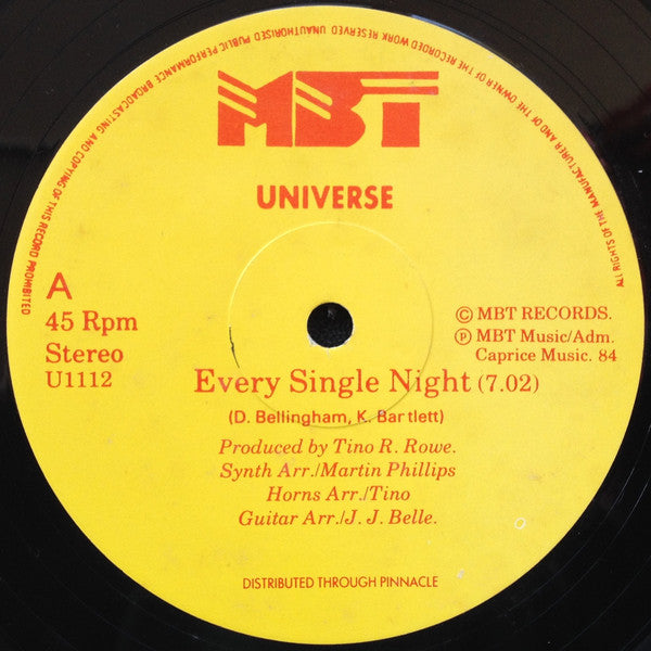 Universe (6) : Every Single Night (12")