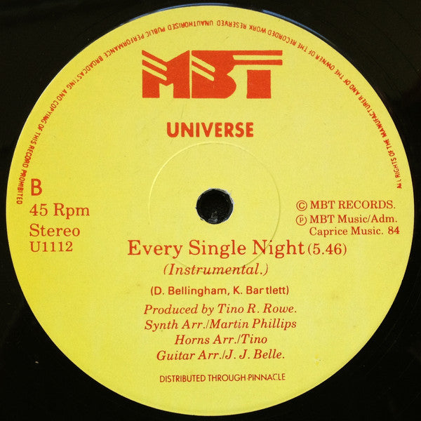 Universe (6) : Every Single Night (12")