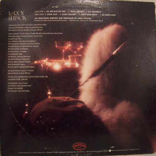 LeRoy Hutson : Hutson (LP, Album)