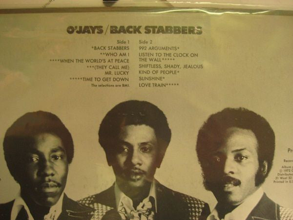 O'Jays* : Back Stabbers (LP, Album, M/Print, San)