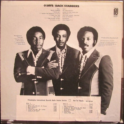 O'Jays* : Back Stabbers (LP, Album, M/Print, San)