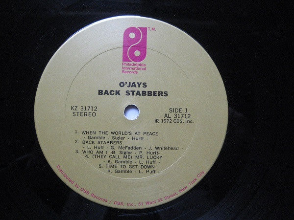 O'Jays* : Back Stabbers (LP, Album, M/Print, San)