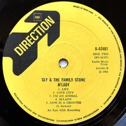 Sly And The Family Stone* : M'Lady (LP, Album, Mono)