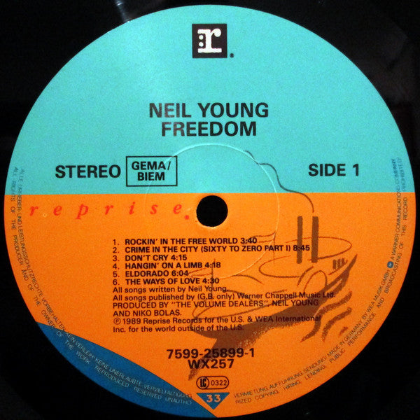 Neil Young : Freedom (LP, Album)