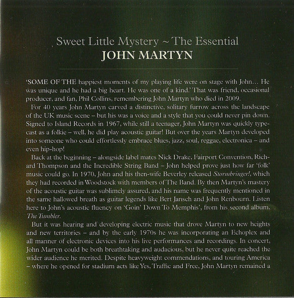 John Martyn : Sweet Little Mystery - The Essential (CD, Comp)