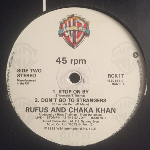 Rufus & Chaka Khan : Ain't Nobody (12", Single)