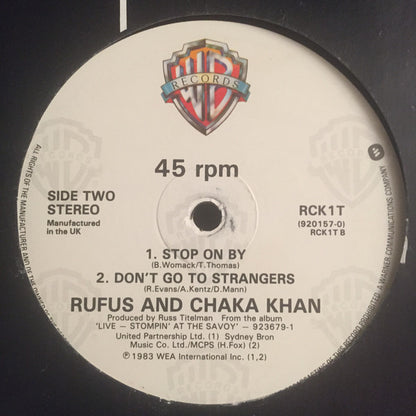 Rufus & Chaka Khan : Ain't Nobody (12", Single)