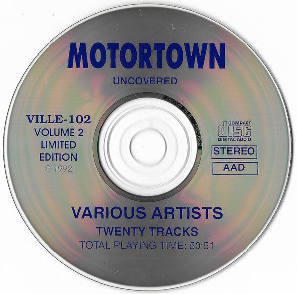 Various : Motortown Uncovered Volume 2 (CD, Comp, Ltd, Unofficial)