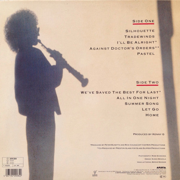 Kenny G (2) : Silhouette (LP, Album)