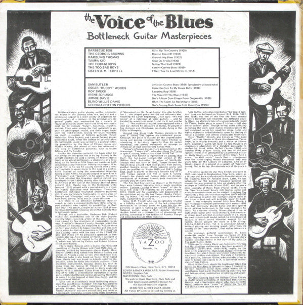 Various : The Voice Of The Blues: Bottleneck Guitar Masterpieces (LP, Comp)