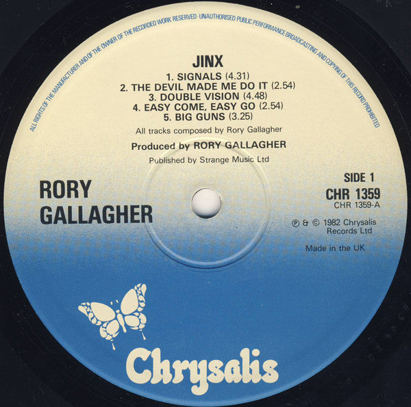 Rory Gallagher : Jinx (LP, Album)