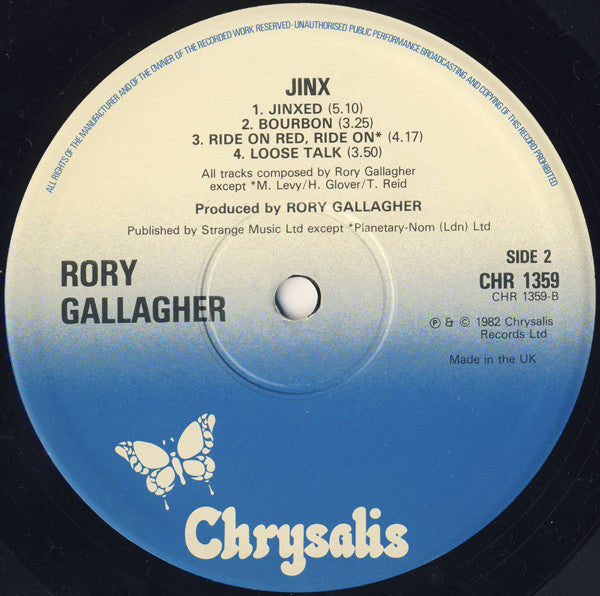 Rory Gallagher : Jinx (LP, Album)