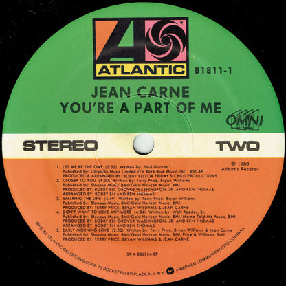 Jean Carn : You're A Part Of Me (LP, Album)