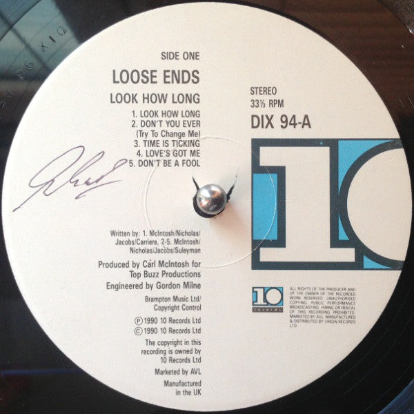 Loose Ends : Look How Long (LP, Album)