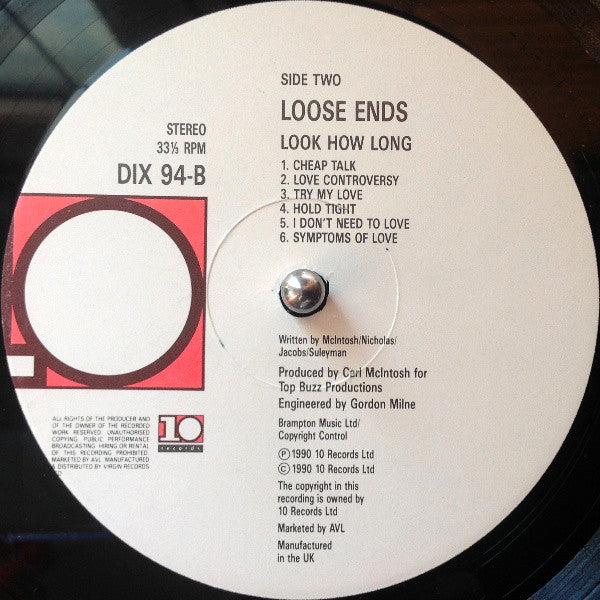 Loose Ends : Look How Long (LP, Album)