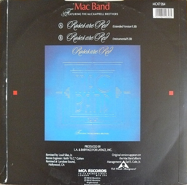 Mac Band Featuring The McCampbell Brothers : Roses Are Red (12", Single)