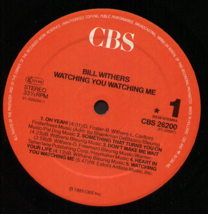 Bill Withers : Watching You Watching Me (LP, Album)