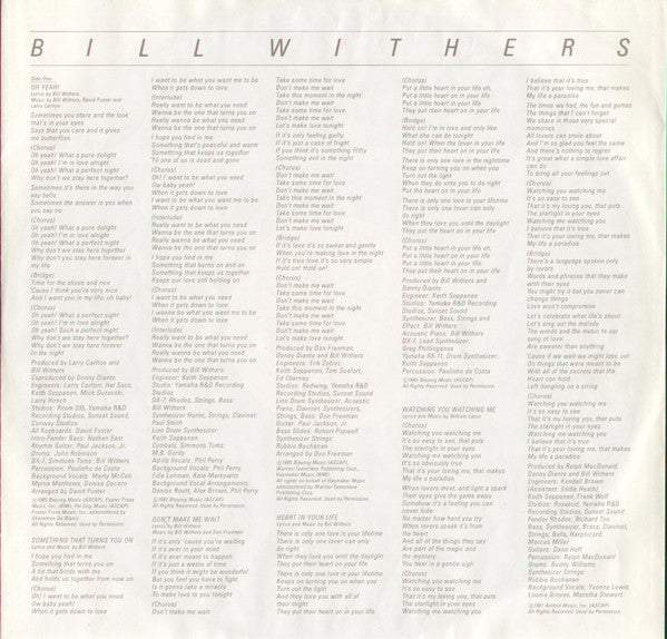 Bill Withers : Watching You Watching Me (LP, Album)