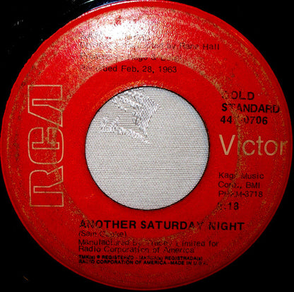 Sam Cooke : Another Saturday Night / Send Me Some Lovin' (7", Single, RE, Red)