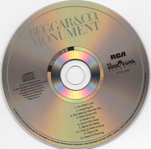 Beggar & Co. : Monument (CD, Album, RE, RM)