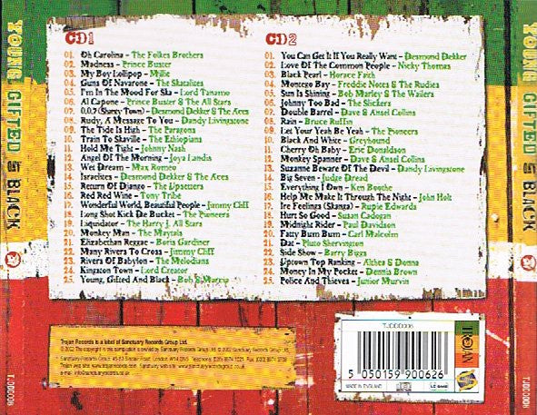 Various : Young Gifted And Black (50 Classic Reggae Hits!) (2xCD, Comp)