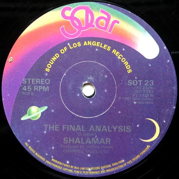 Shalamar : Sweeter As The Days Go By (12", Single)