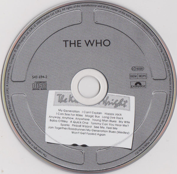 The Who : The Kids Are Alright (CD, Album, RE, RM, RP)