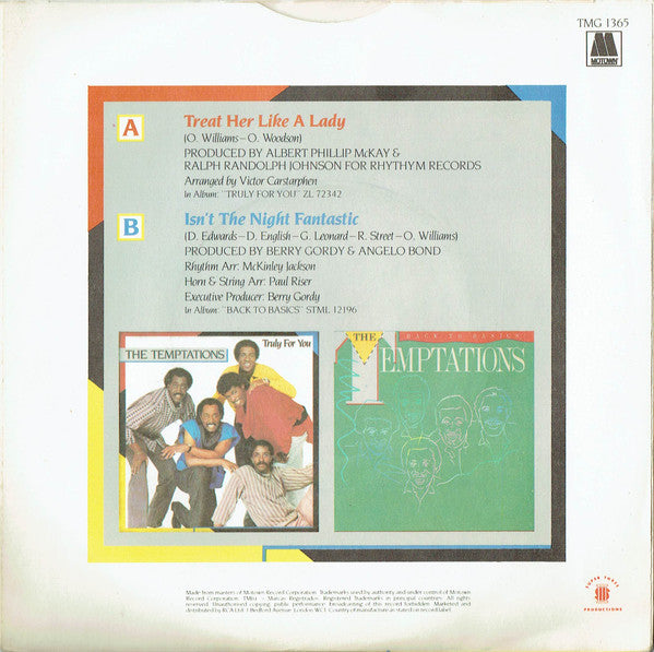 The Temptations : Treat Her Like A Lady (7", Single, Pap)