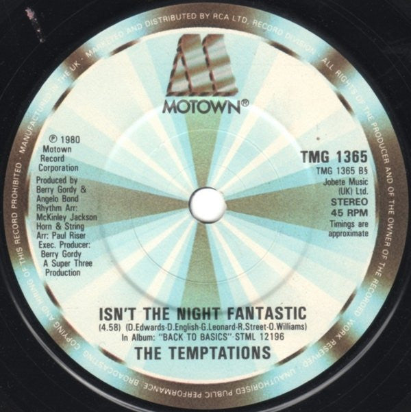 The Temptations : Treat Her Like A Lady (7", Single, Pap)