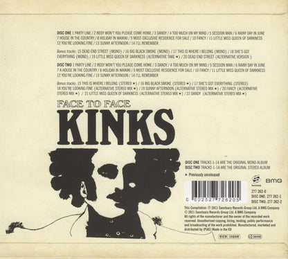 The Kinks : Face To Face (CD, Mono + CD + Album, Dlx, RE, RM)