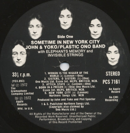 John & Yoko* / Plastic Ono Band* With Elephant's Memory* And Invisible Strings : Some Time In New York City (2xLP, Album)