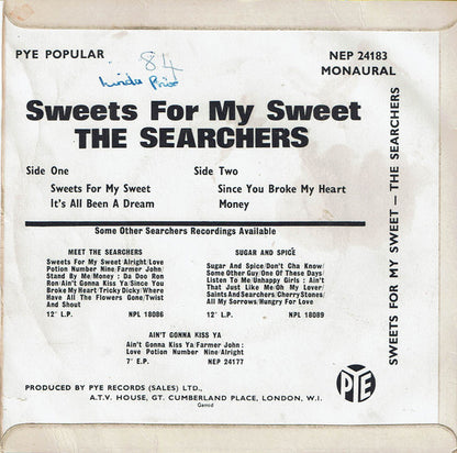 The Searchers : Sweets For My Sweet (7", EP, Sol)