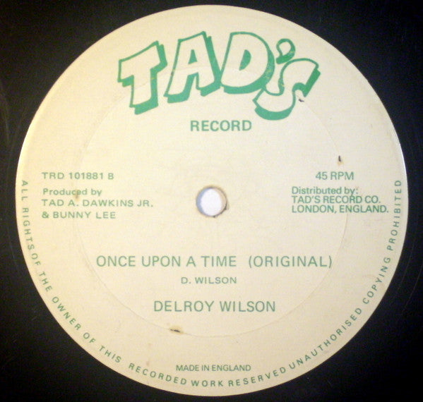 Lloyd Robinson / Delroy Wilson : Cus Cus / Once Upon A Time (10")