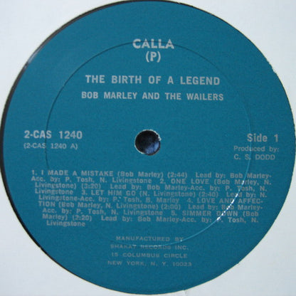 Bob Marley & The Wailers : The Birth Of A Legend (2xLP, Comp, Tur)