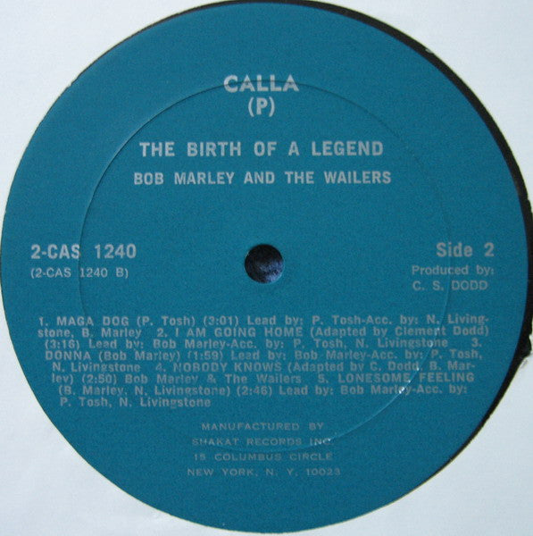 Bob Marley & The Wailers : The Birth Of A Legend (2xLP, Comp, Tur)