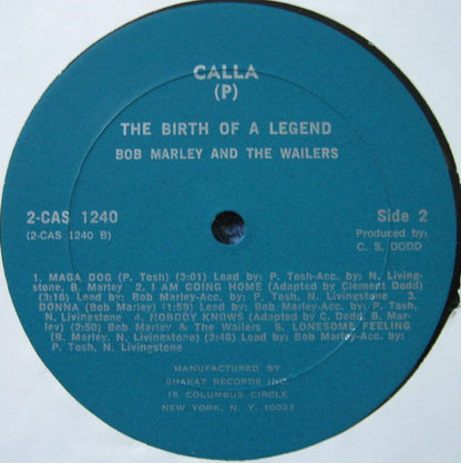 Bob Marley & The Wailers : The Birth Of A Legend (2xLP, Comp, Tur)