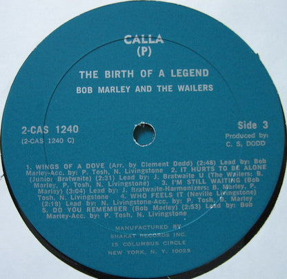 Bob Marley & The Wailers : The Birth Of A Legend (2xLP, Comp, Tur)