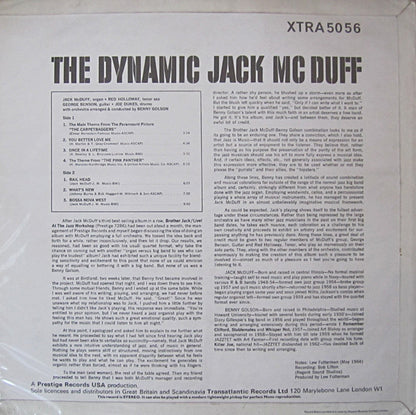 The Brother Jack McDuff Quartet With The Big Band Of Benny Golson : The Dynamic Jack Mc Duff (LP, Album, RE)