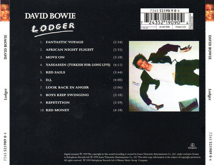 David Bowie : Lodger (CD, Album, Enh, RE, RM, RP)