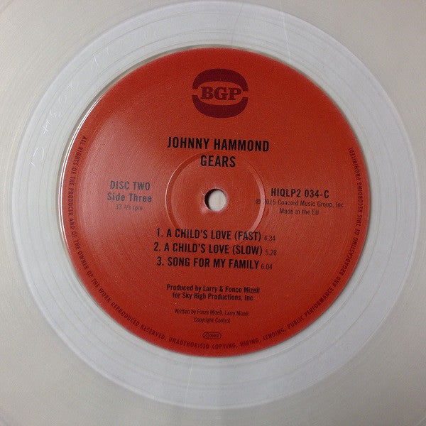 Johnny Hammond : Gears (2xLP, Album, RE, RM, Cle)