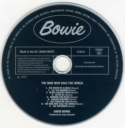 David Bowie : The Man Who Sold The World (CD, Album, RE, RM)