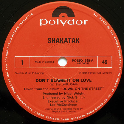 Shakatak : Don't Blame It On Love (Full Length Version) (12")