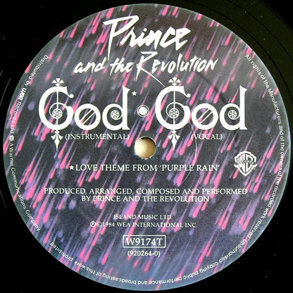 Prince And The Revolution : Purple Rain (12", Single, Dam)