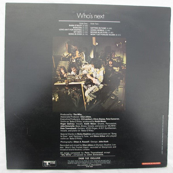 The Who : Who's Next (LP, Album)