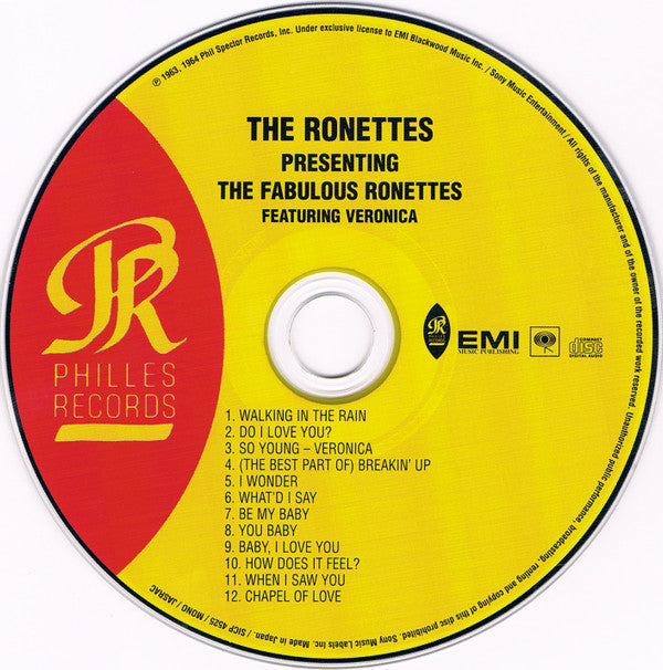 The Ronettes : ...Presenting The Fabulous Ronettes Featuring Veronica (CD, Album, Mono, Ltd, RE, RM)