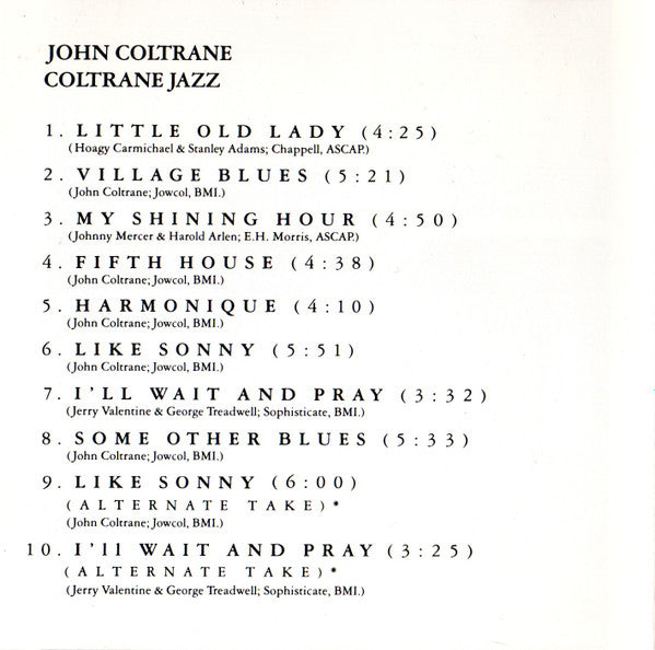 John Coltrane : Coltrane Jazz (CD, Album)