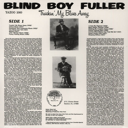 Blind Boy Fuller : Truckin' My Blues Away (LP, Comp, Ltd, RE, 180)