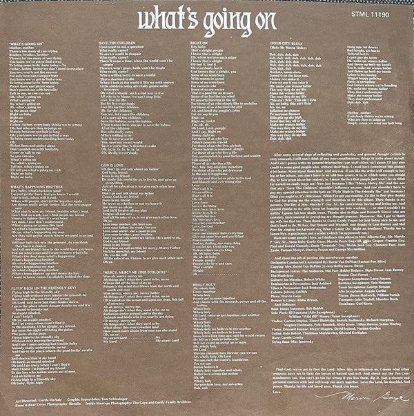 Marvin Gaye : What's Going On (LP, Album)